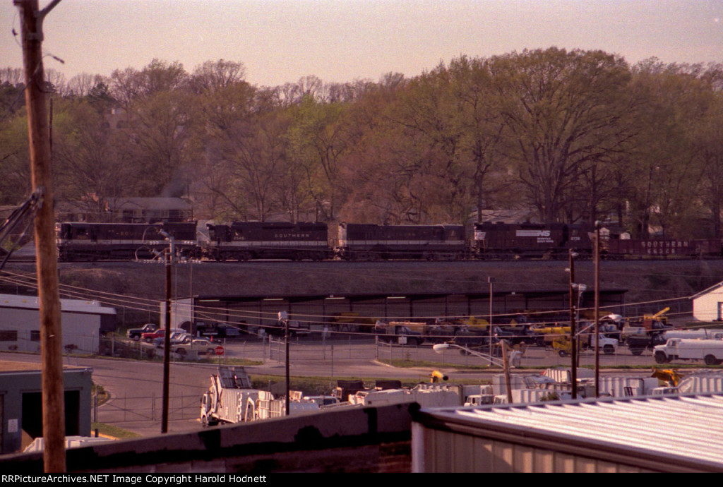 Southern (NS) train headed south as viewed from the Seaboard Yard